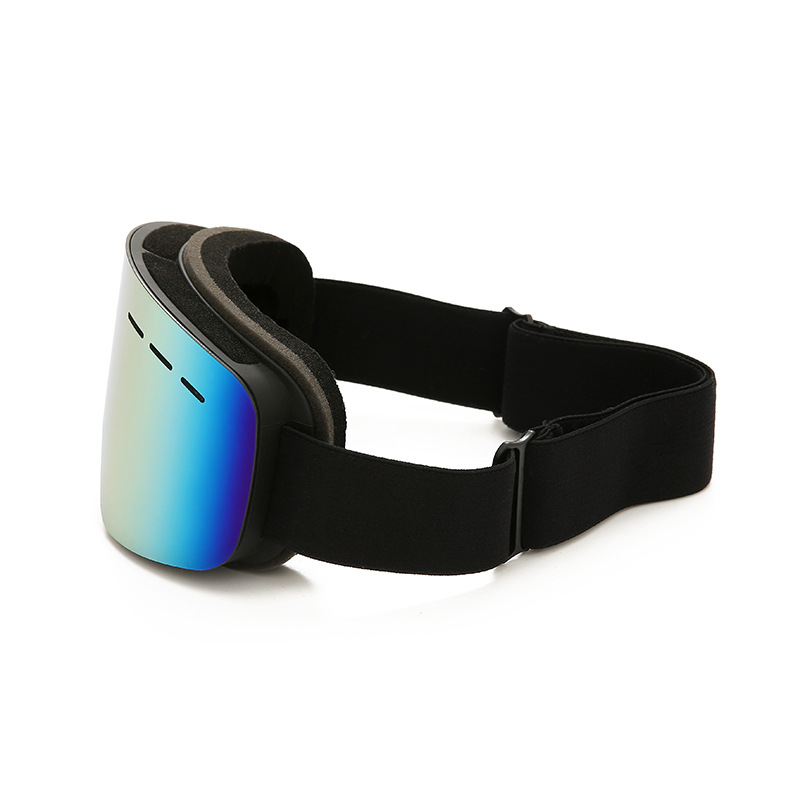 New adult cylindrical ski glasses double-layer anti-fog goggles snow goggles can be stuck myopia/HX17 with holes