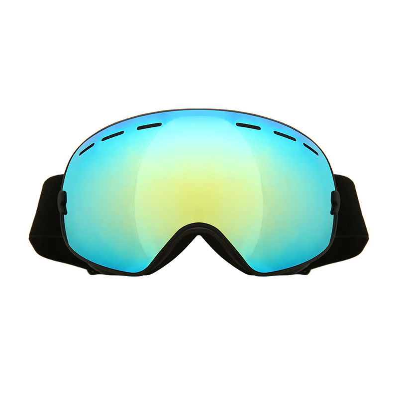 REVO coated large spherical lens windproof and khaki myopia glasses ski goggles/HX18 edge covered comma