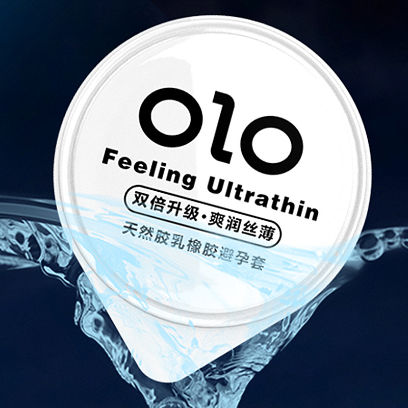 OLO jelly box hyaluronic acid cheap condom cheap condom Hotel Hotel ultra thin large oil volume set Wholesale