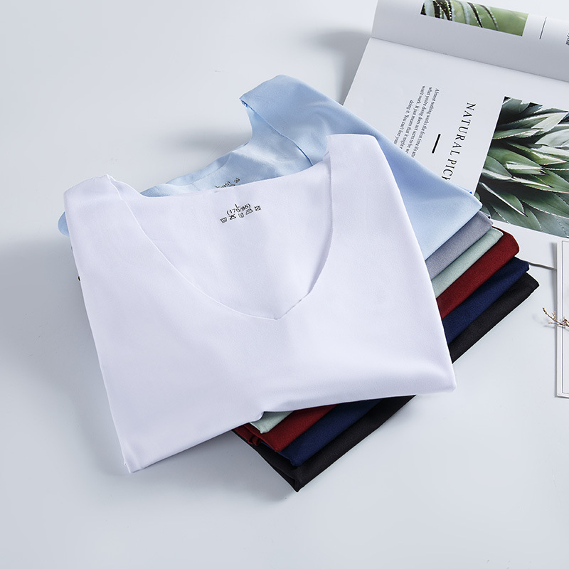 Summer men's seamless Ice Silk vest men's slim fit sports fitness hurdles bottoming sleeveless breathable hair wholesale tide