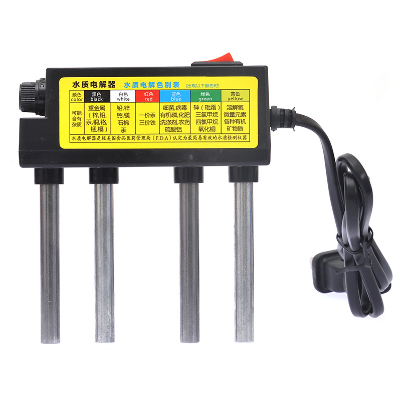 Foreign trade supply water quality electrolyzer built-in fuse optional medium gauge European gauge plug black type electrolyzer