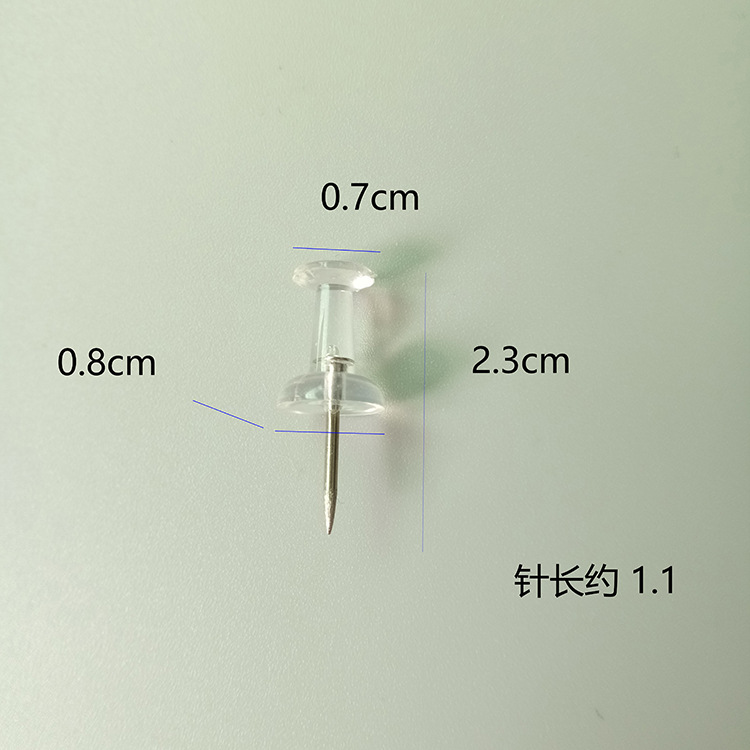 Clear I-shaped nail office culture and education art creation painting boutique drawing nail Cork plastic drawing nail