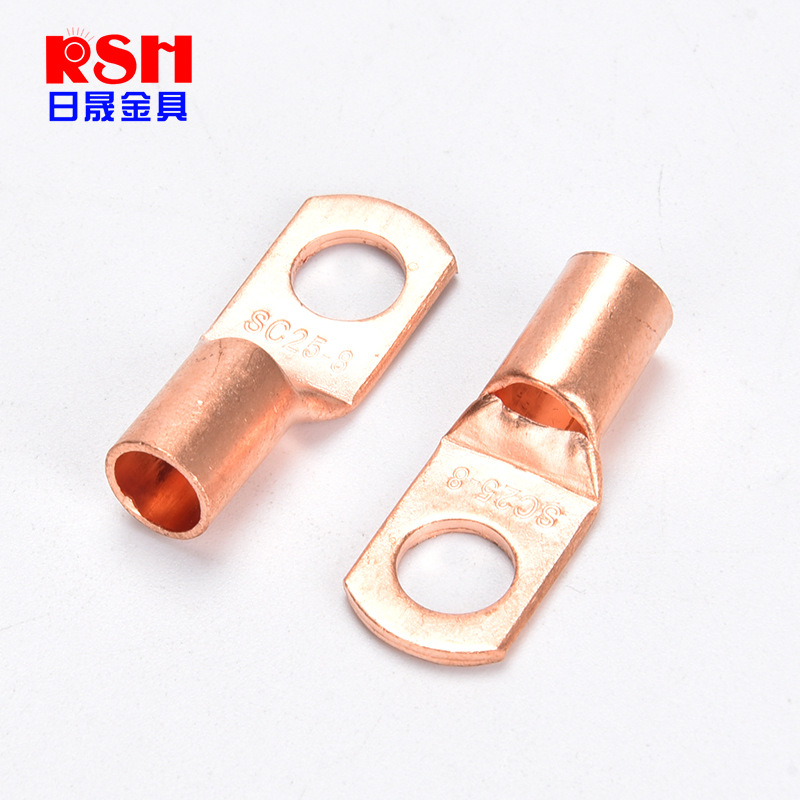 SC peep copper nose peep terminal SC cold press terminal peep copper terminal short copper nose copper wire ear