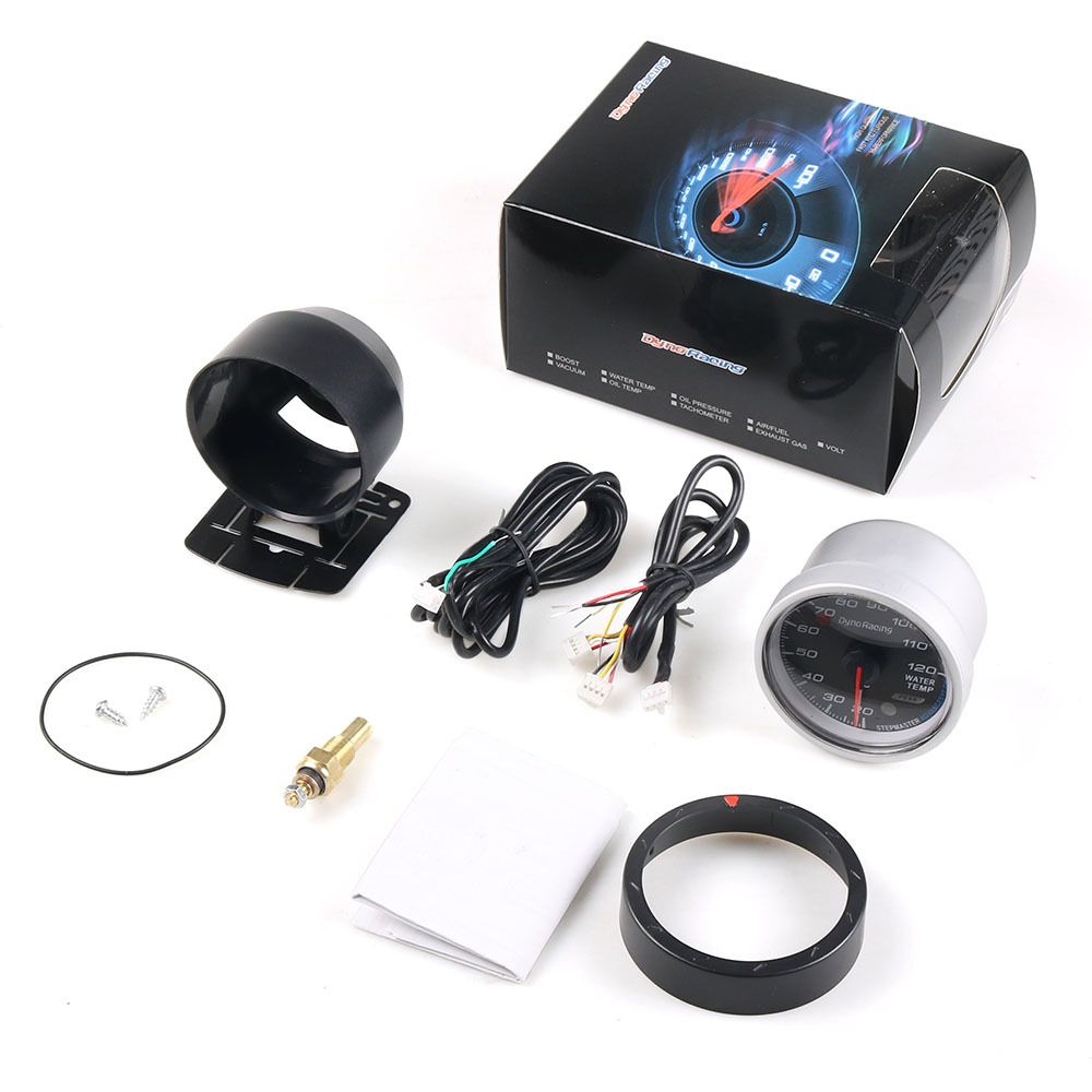 Car modification water thermometer 60MMLED two-color water temperature meter 20-120 degrees Celsius