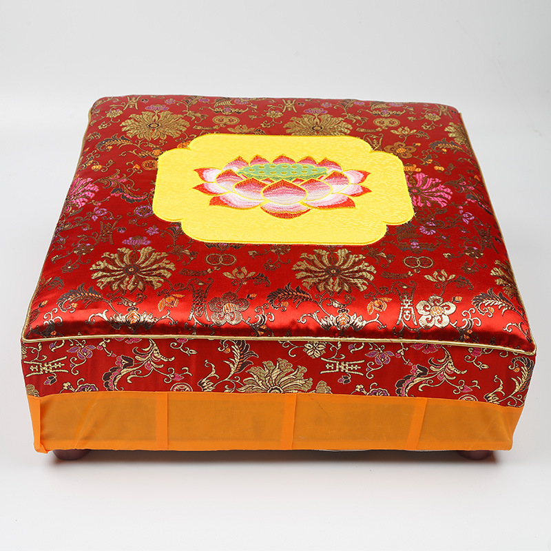 Shunfuyuan Buddhist Meditation Hall Round Lotus Worship Mat Household Kneeling Mat Meditation Stool Solemn Lotus Worship Mat