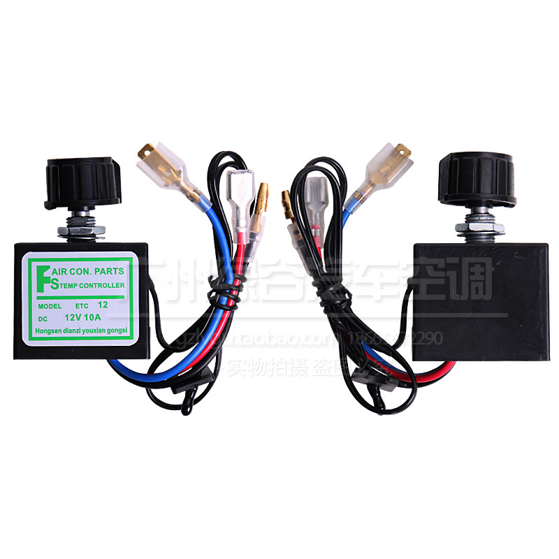 Automotive air conditioning electronic thermostat switch universal installation of automotive air conditioning temperature controller with sensor