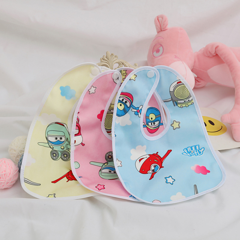 Baby Crystal velvet bib baby waterproof saliva towel cartoon bib waterproof children supermarket Crystal super soft