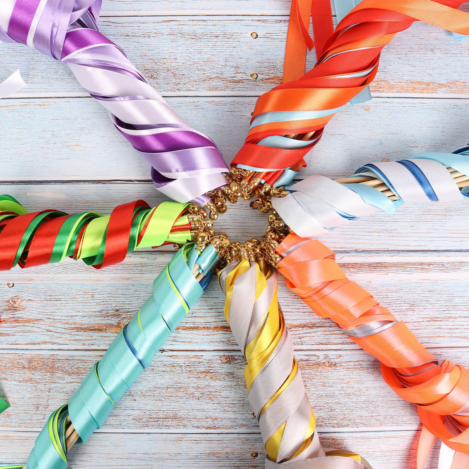 Fairy Stick Three Ribbon Ribbon European Lawn Wedding Party Warm Field Magic Wand Factory Direct Supply