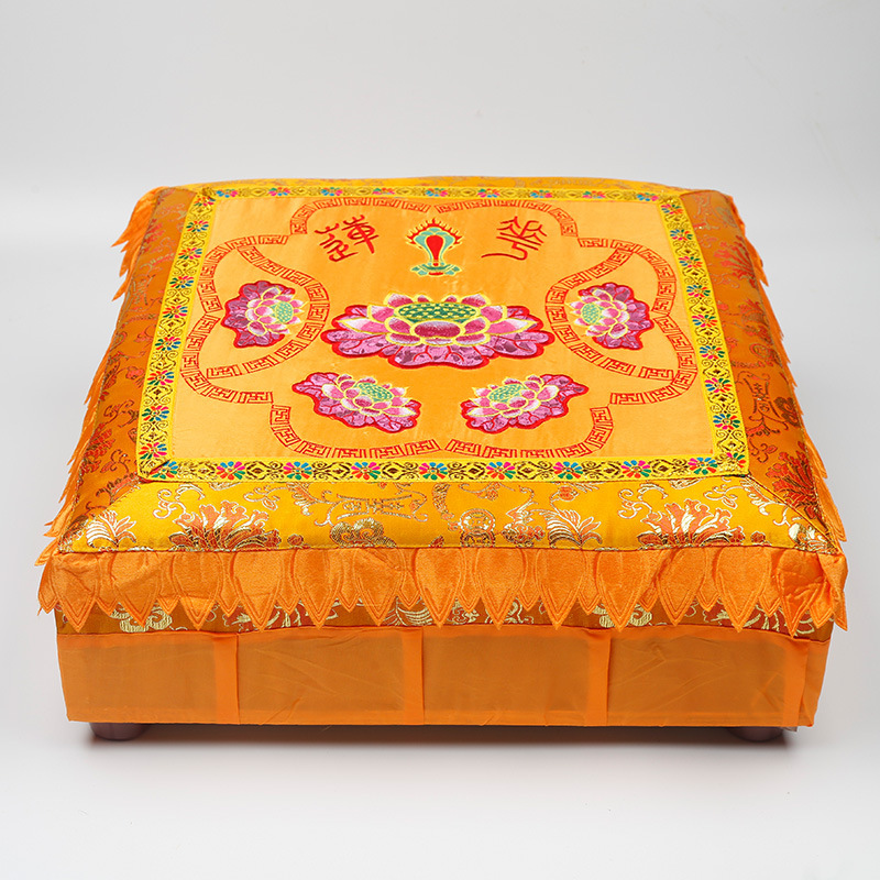 Shunfuyuan Buddhist Meditation Hall Round Lotus Worship Mat Household Kneeling Mat Meditation Stool Solemn Lotus Worship Mat