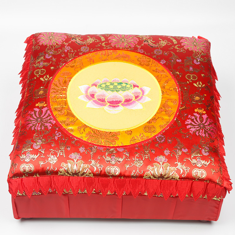 Shunfuyuan Buddhist Meditation Hall Round Lotus Worship Mat Household Kneeling Mat Meditation Stool Solemn Lotus Worship Mat