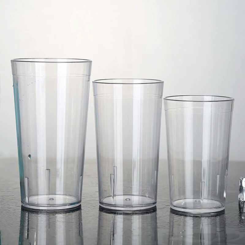 350ml transparent plastic cup PS Beer Cup 12oz acrylic transparent water cup AS juice cup factory wholesale