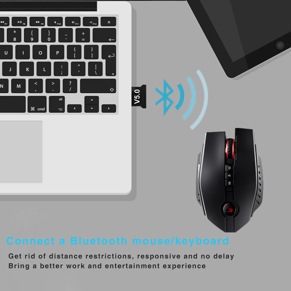 USB Bluetooth Adapter 5.0 Computer Wireless Bluetooth 5.0 Audio Receiver Transmitter win8/10/11 Drive-Free