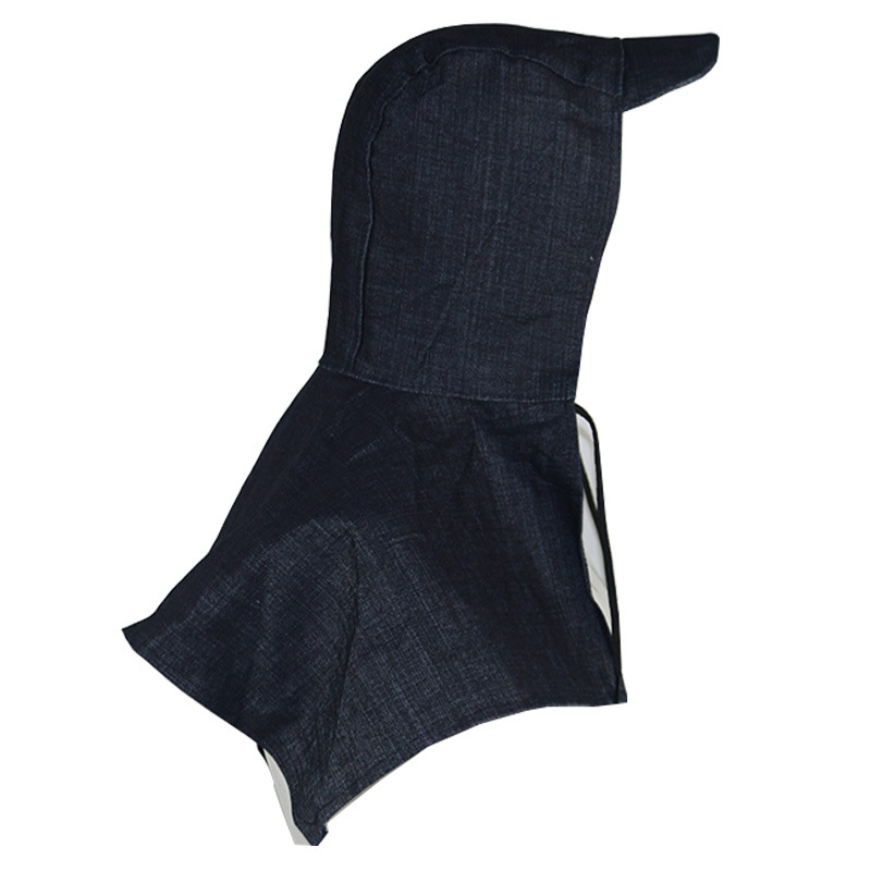 Men's and Women's Dust-Proof Thick Dust-Proof Hat Handling Labor Protection Denim Canvas Shawl Hat Double-Layer Glasses Hat Cow Tight Rope Hat