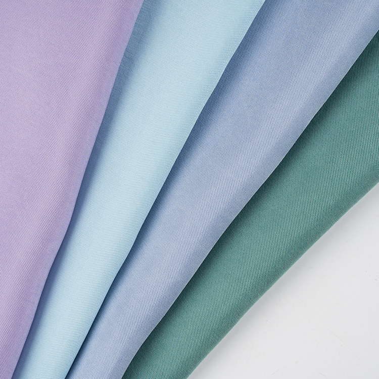 C5 Cupro Fabric Cupro Rayon Twill Summer Shirt Dress Women's Clothing Blended Fabric Slim Fit