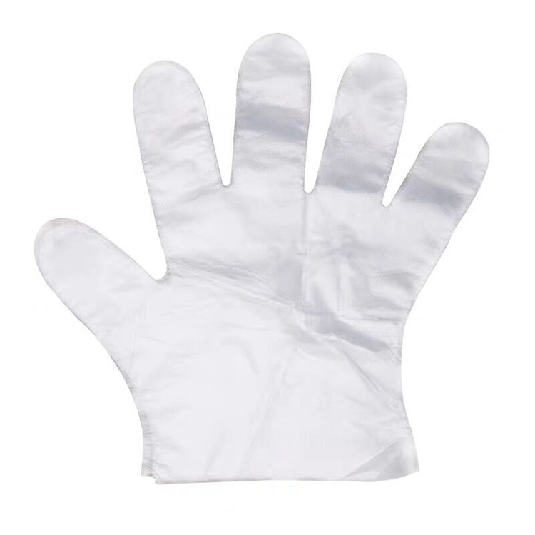 Factory Direct Sales Disposable Gloves Food Catering Baking Beauty Salon Plastic Transparent Thickeneded Pe Gloves Wholesale
