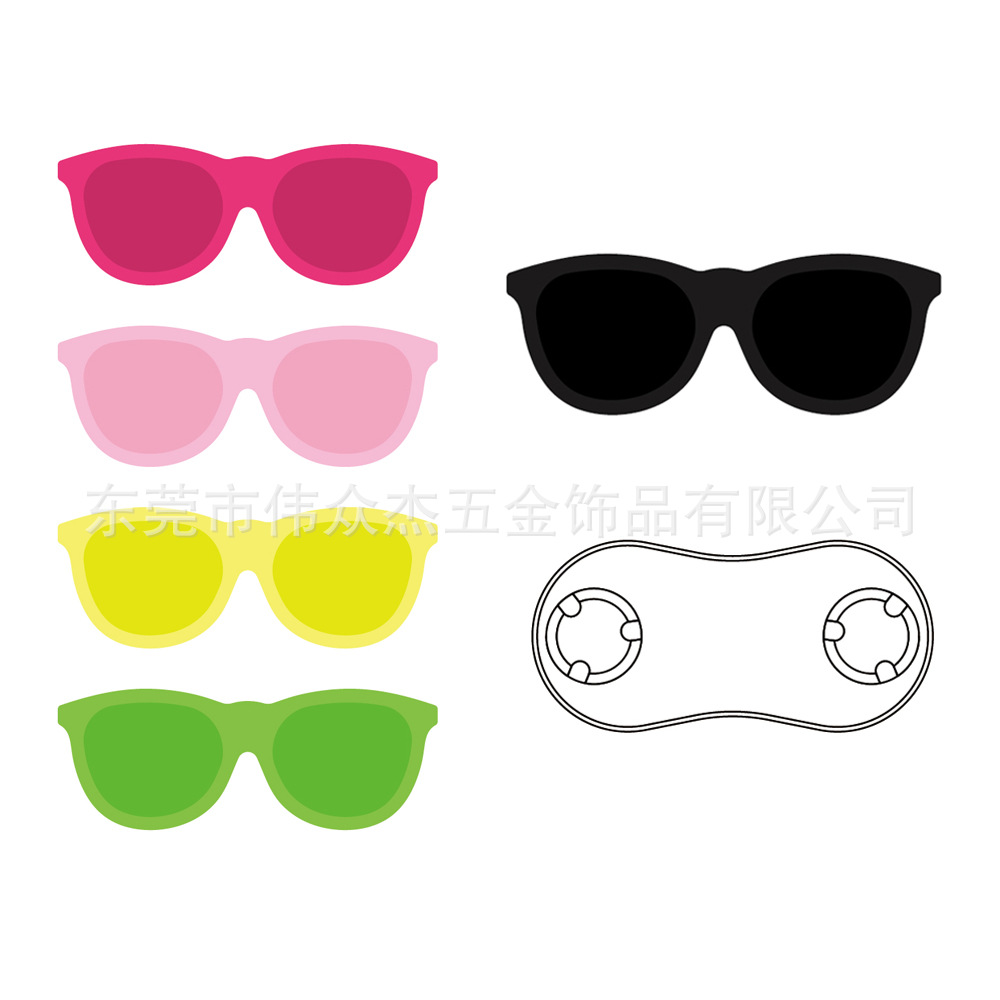 Spot 5 Color Upgraded Plastic Strong Magnetic Glasses Frame Headset Glasses Type Magnetic Clothes Glasses Clip