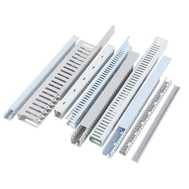 Pvc Wire Trough Flame Retardant U-Shaped Industrial Plastic Surface-Mounted Wire Trough Distribution Electrical Box Control Electrical Cabinet Wire Trough Multi-Select