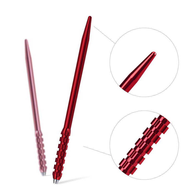 Factory direct dart tattoo embroidery pen 17 eyebrow pencil metal fog cross tattoo manual pen