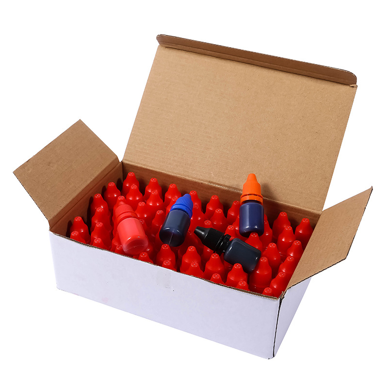 The Shopkeeper Recommends Photosensitive Ink Red Cap Bottled Stamp Special Consumables Colorful Ink Vial 10 ml