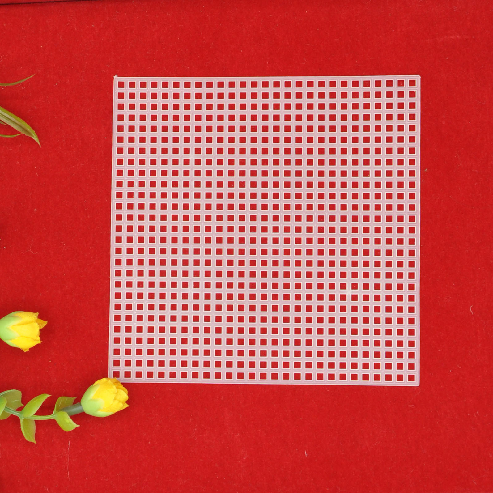 8X8Cm10.6X10.6Cm14.2X14.2Cm Square 7Tc Cross Stitch Plastic Grids Board Supports Pppe