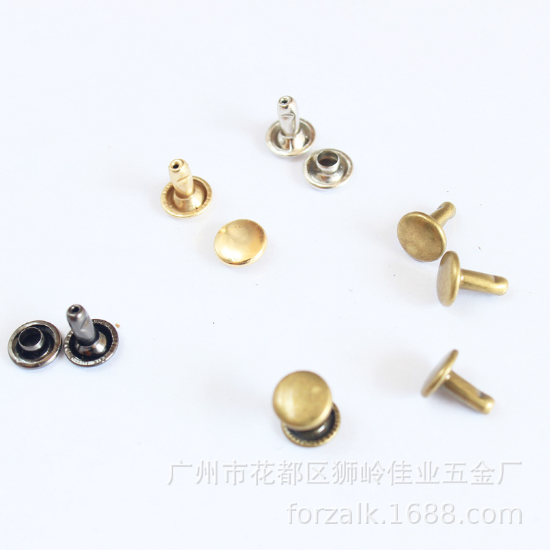 Nail DIY clothing decorative nail 6/8mm wide mushroom nail round head double nail fixing nail face width length can be set