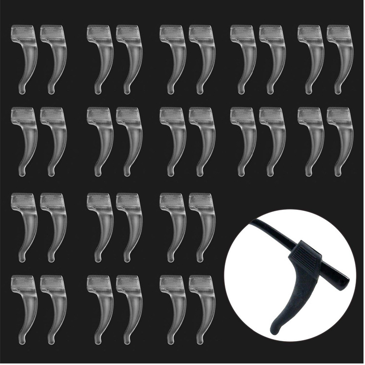 Силиконовые очковые накладки, нескользящие, антиаллергенные, аксессуары для очков