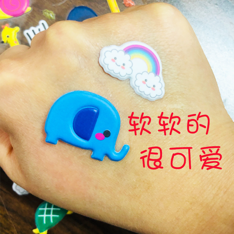 Factory cartoon small animal bubble stickers wholesale foam 3D bubble 3D stickers