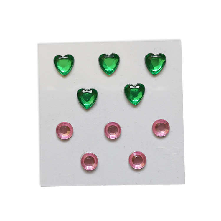 Color Makeup Pink Diamond stickers special-shaped diamond stickers acrylic Diamond stickers toy DIY accessories
