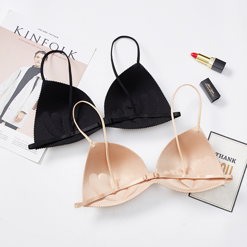 2024 New Summer Style Back Buckle Beautiful Back Push-Up Bra Intimates Women's Wire-Free Bra Girl Small Breast Sexy Bra