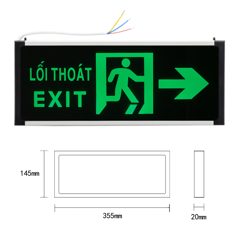 Foreign trade fire emergency lights safety exit lights exit lights Vietnam emergency lights evacuation exit lights