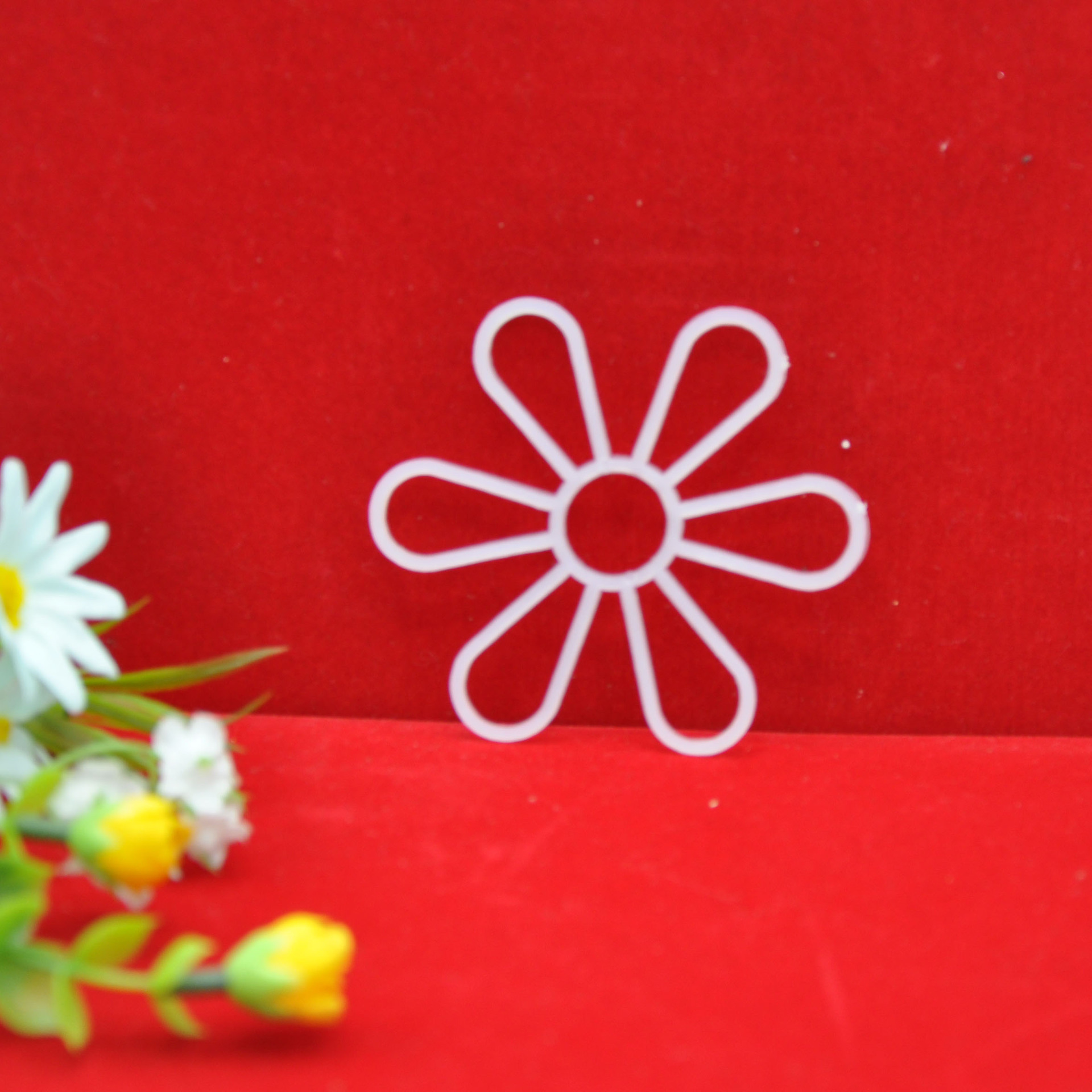 Ручное вязание крючком DLY трехмерная пластиковая сетка специальной формы шестиугольные хризантемы лепестки сливы