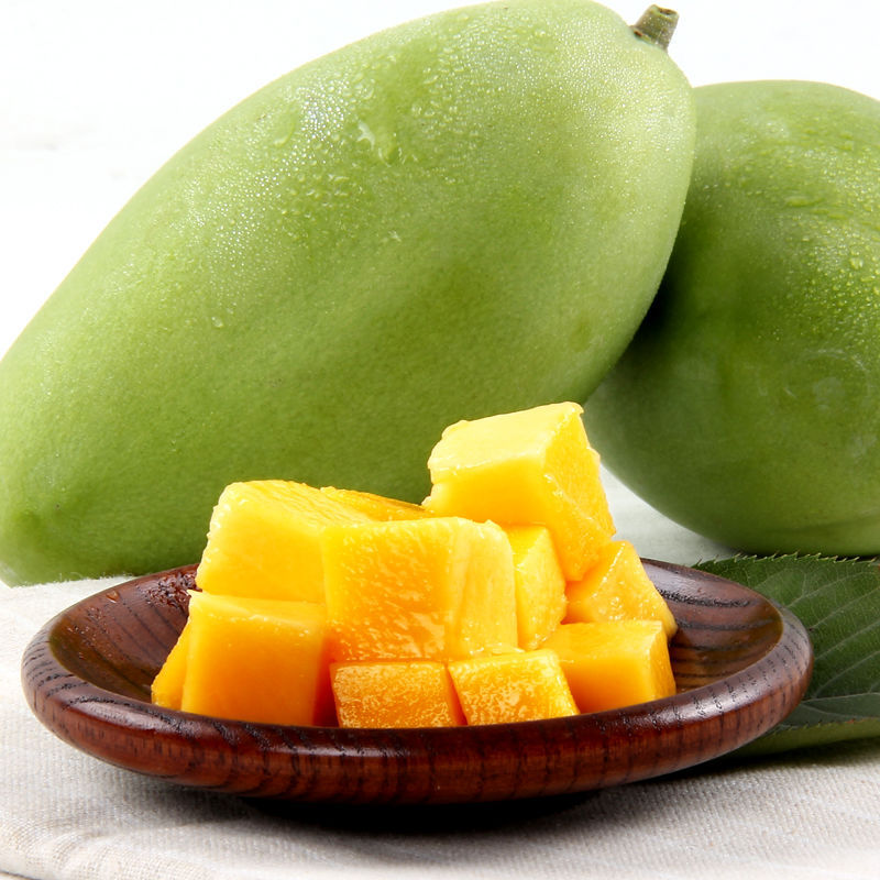 5kg with Box Free Shipping Da Yu Mango Green Mango Fresh Fruit Large Mango Fruit Sweetheart Hot Golden Mango Fruit