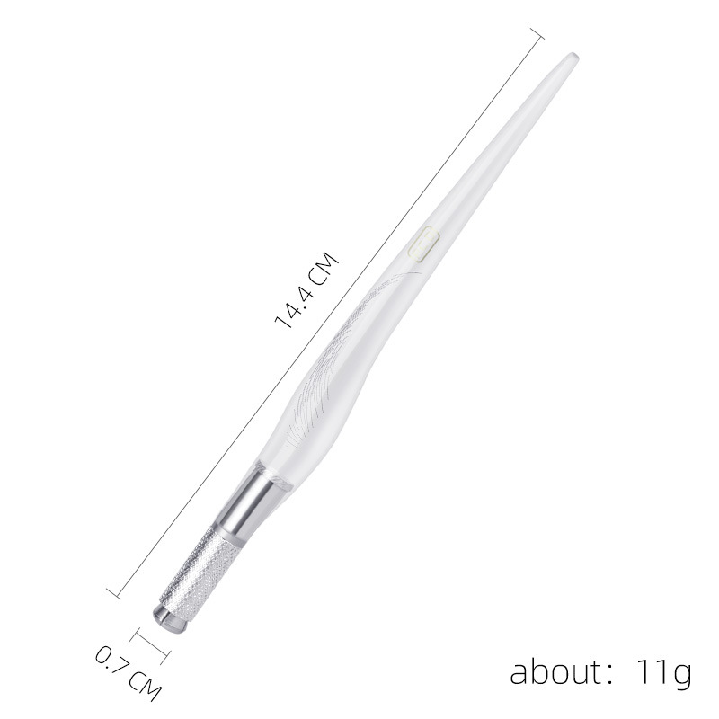 Factory direct PCD single head tattoo embroidery pen 10 eyebrow tattoo pen Korean cross tattoo manual pen fast