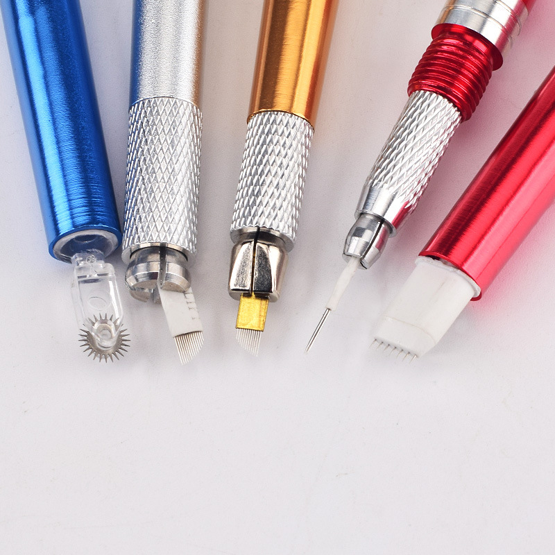 Factory direct three-use tattoo pen 20 eyebrow pencil multifunctional three eyebrow tattoo manual pen