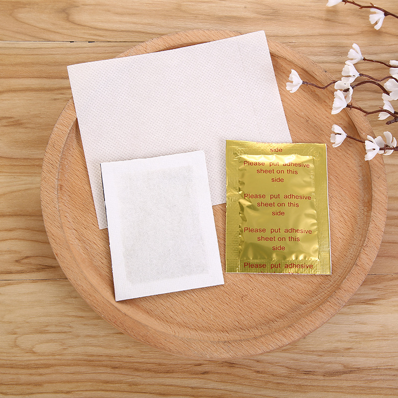 Оптовая продажа золотых пластырей для ног, с полынью и имбирем