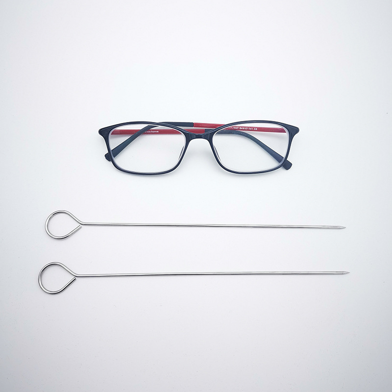 Manufacturer Barbecue Skewers Stainless Steel Barbecue Skewers Barbecue Goose Tail Needles Hanging Oven Barbecue Needles Barbecue Tools and Supplies in Stock