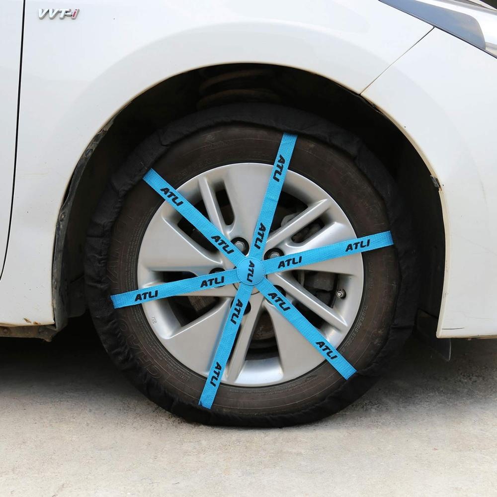 Tengli Atli Spot Fb Car Anti-Skid Chain High-Strength Polyester Wire Tire Anti-Skid Cover Dropshipping