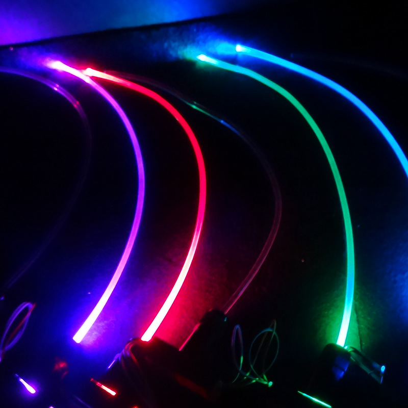 Factory direct bright full-body optical fiber contour decoration optical fiber KTV bar hotel optical fiber side luminous optical fiber