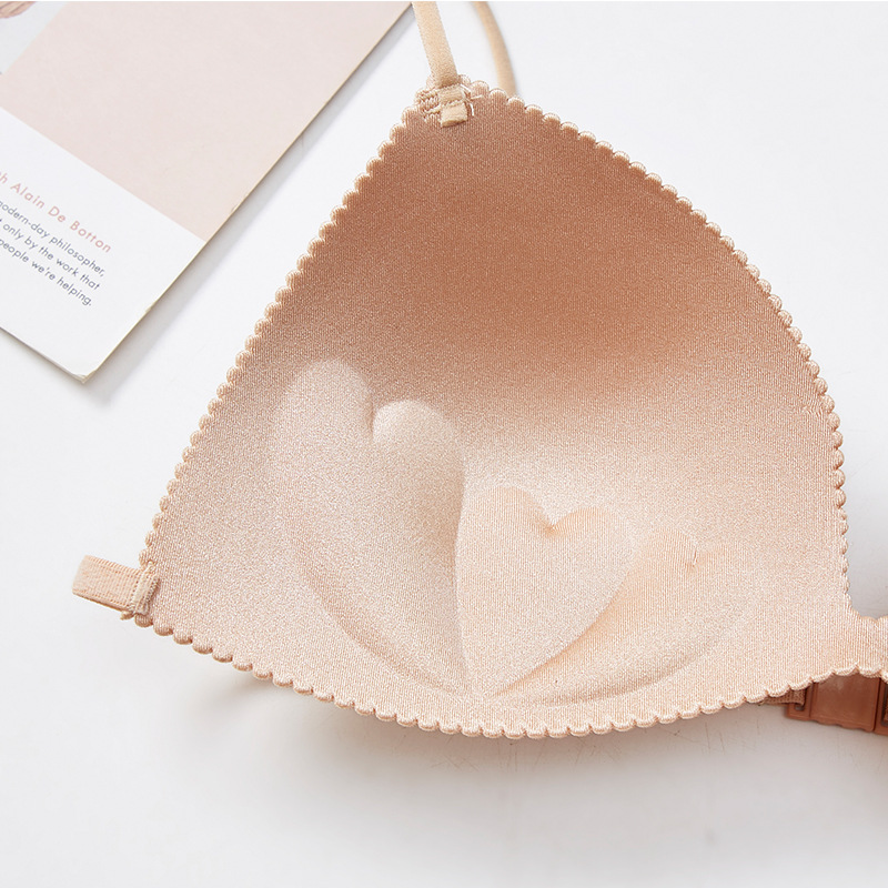 2024 New Summer Style Back Buckle Beautiful Back Push-Up Bra Intimates Women's Wire-Free Bra Girl Small Breast Sexy Bra