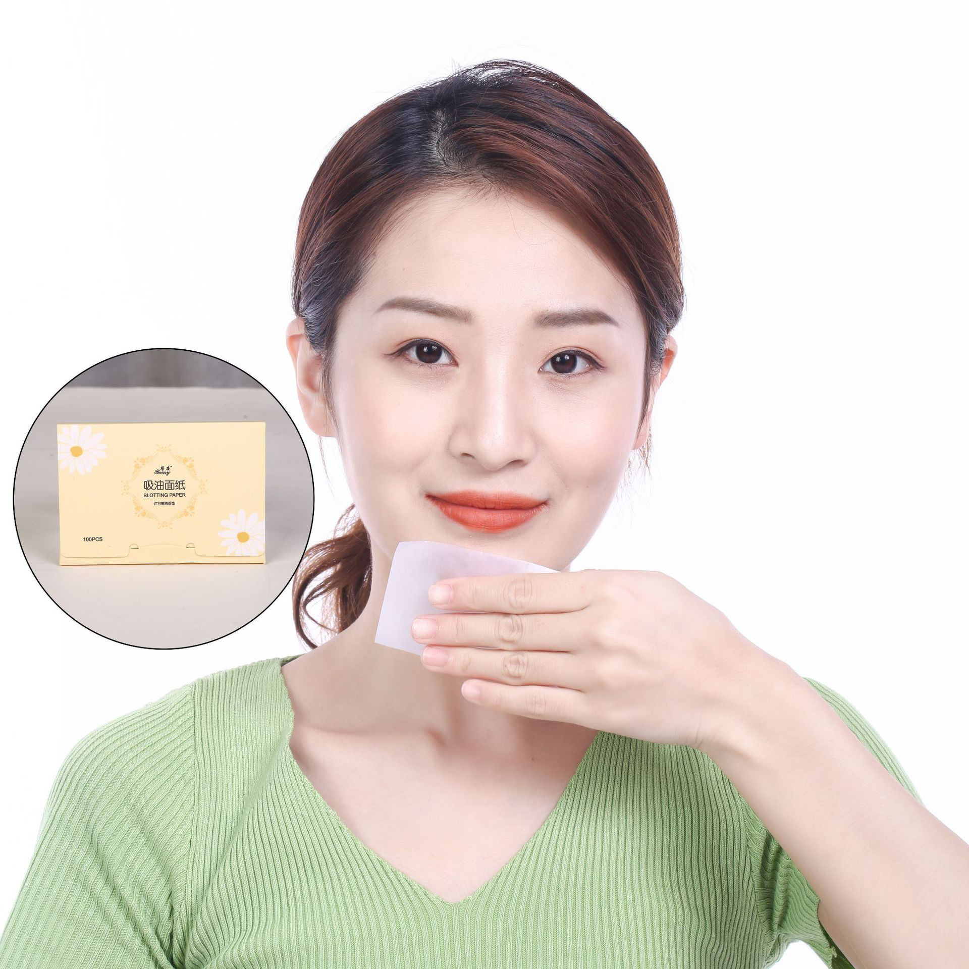 Customized Factory Direct Supply Oil-Absorbing Paper Linen Suede Particles Facial Oil-Absorbing Paper Makeup Tools Oem/Odm