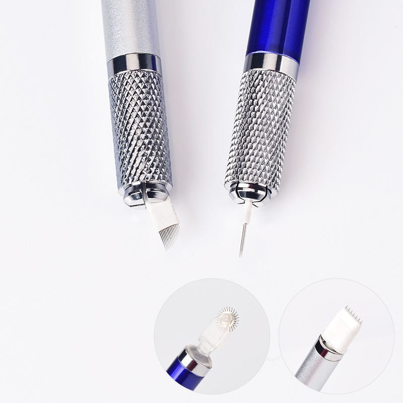 Factory direct single head lengthened embroidery pen No. 34 eyebrow pencil Korean metal embroidery handmade pen multifunctional