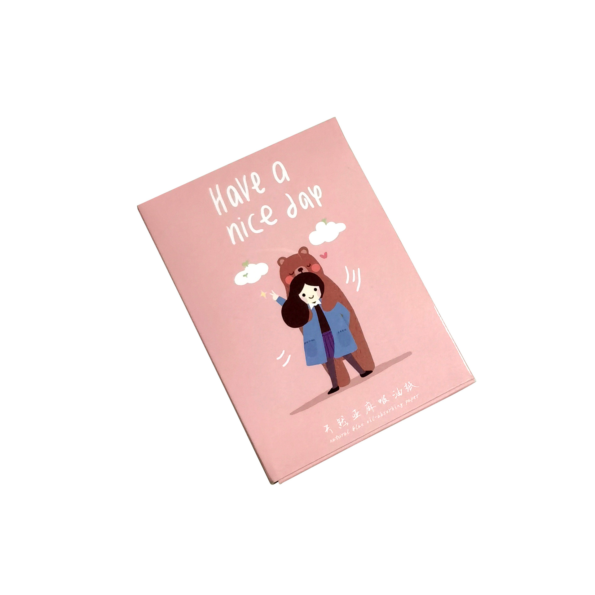 Linen Oil-Absorbing Paper for Women's Facial Oil-Absorbing Blue Film Makeup Oil-Absorbing Facial Paper