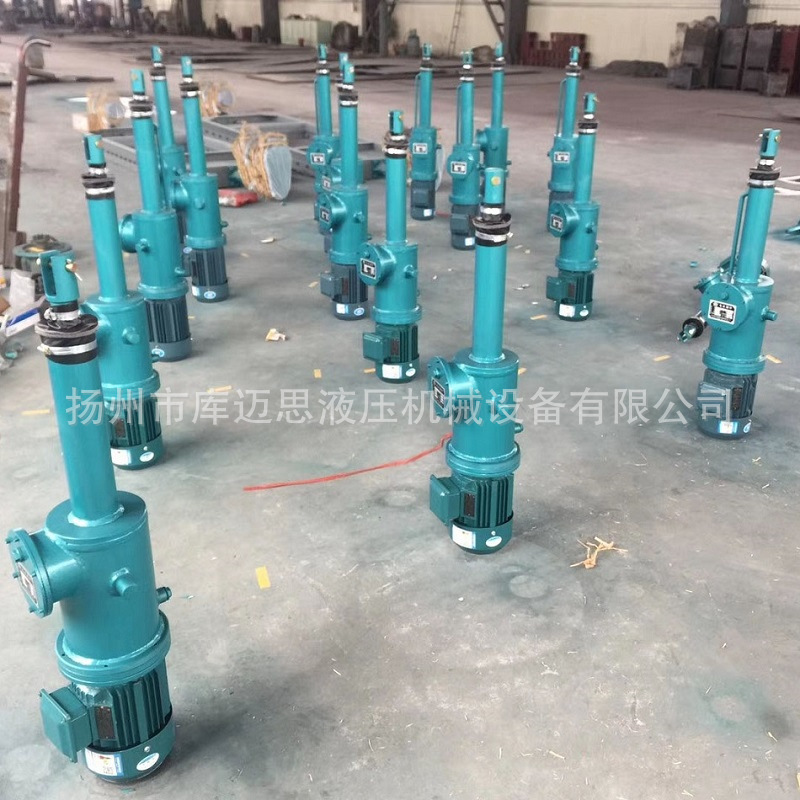 Parallel straight electro-hydraulic push rod lifting electro-hydraulic push rod gate discharge electro-hydraulic push rod