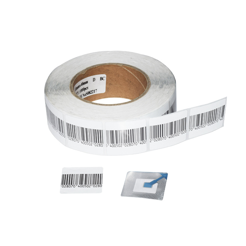 Zhonggong Hongye 4*4 anti-theft label square RF anti-theft sticker supermarket product anti-theft RF soft Label Wholesale