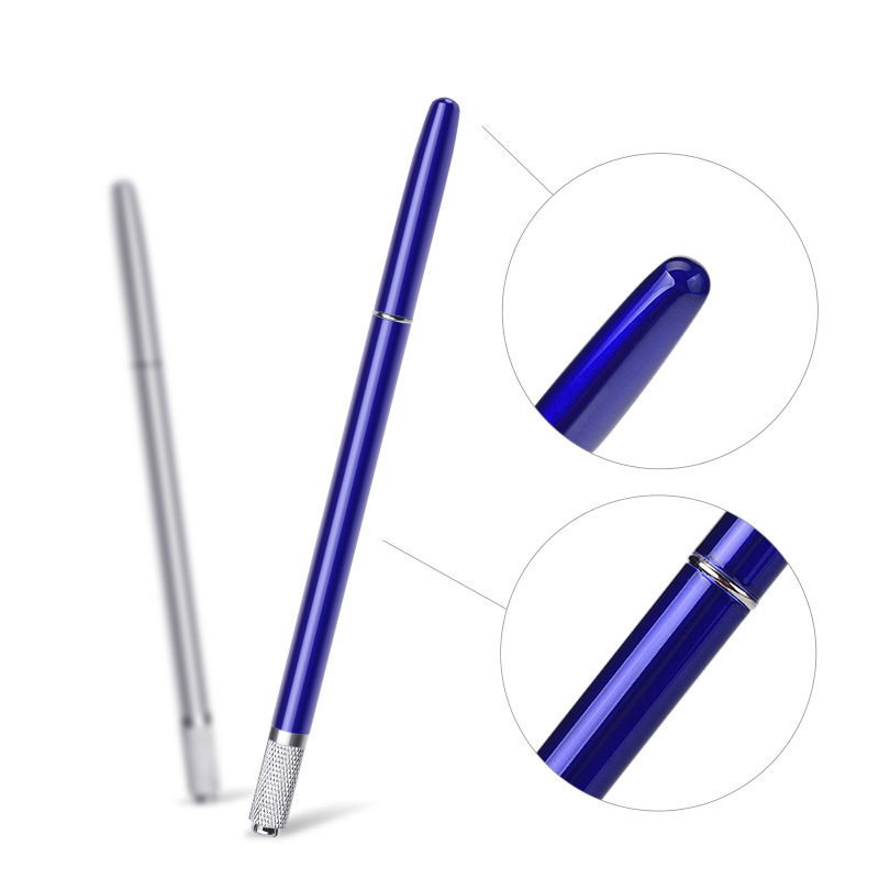 Factory direct single head lengthened embroidery pen No. 34 eyebrow pencil Korean metal embroidery handmade pen multifunctional