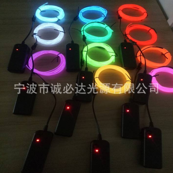 Светящаяся линия холодного света с погоней за светом, светящаяся лента с плоским краем для автомобильной атмосферы, комплект светящихся линий LED