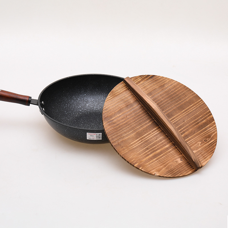 Fir pot cover wok large pot cover household old-fashioned thickened wooden rural large pot cover round water tank solid wood pot cover