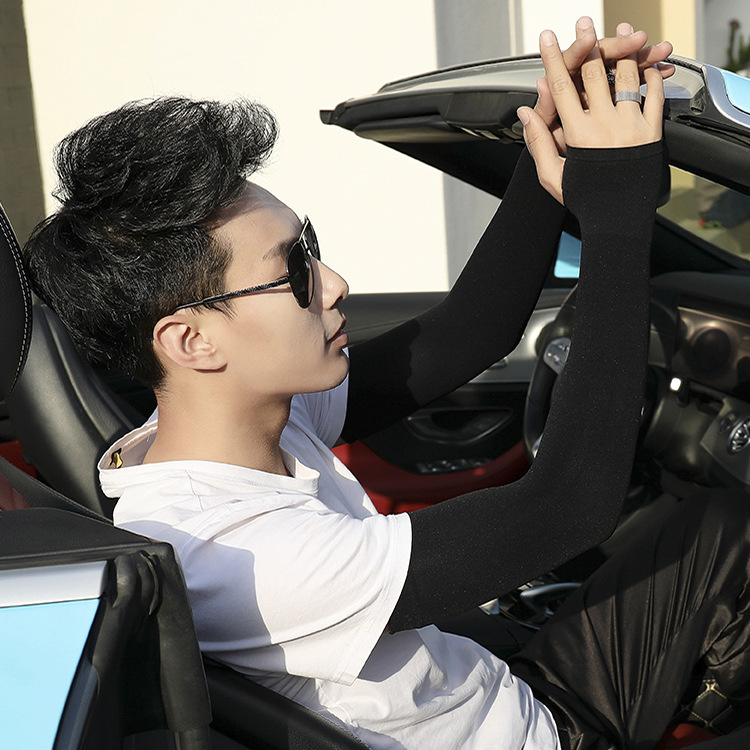 Ice sleeve cross-border sunscreen sleeves UV-resistant ice silk sleeves for men and women outdoor gloves arm manufacturers wholesale customization