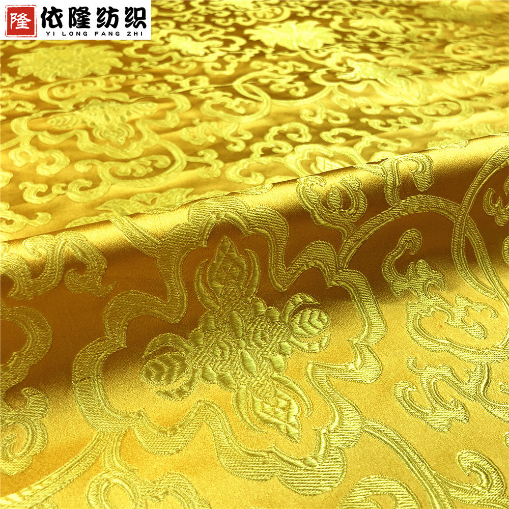 Fugui flower Three-Five imitation silk brocade wedding red envelope antique cheongsam craft packaging mahogany sofa cushion cloth