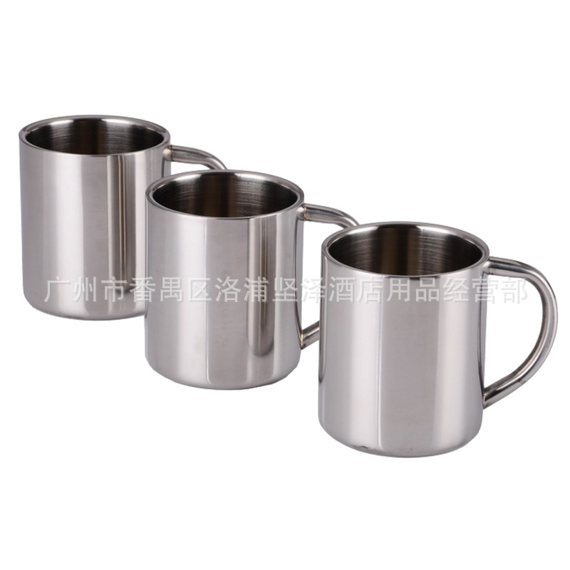 Утолщенная двойная чаша из нержавеющей стали с ушками, термоизолированная, для детей